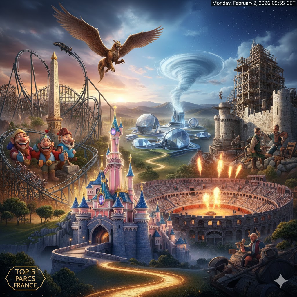 Top 5 des Parcs d’Attractions en France : De la Magie à l’Histoire