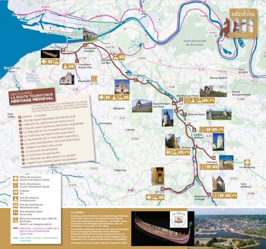 ROUTE TOURISTIQUE HERITAGE MEDIEVAL ANGLO-NORMAND |  